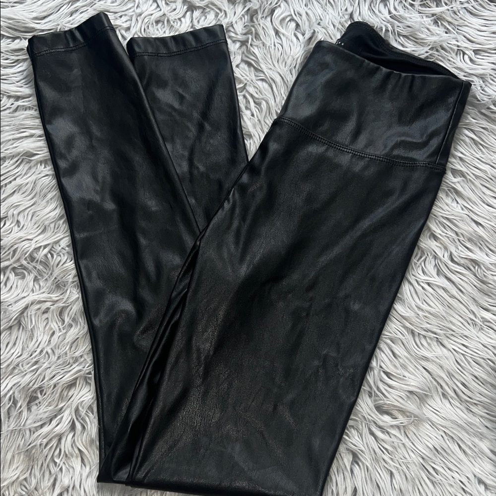 Black Faux Leather Leggings